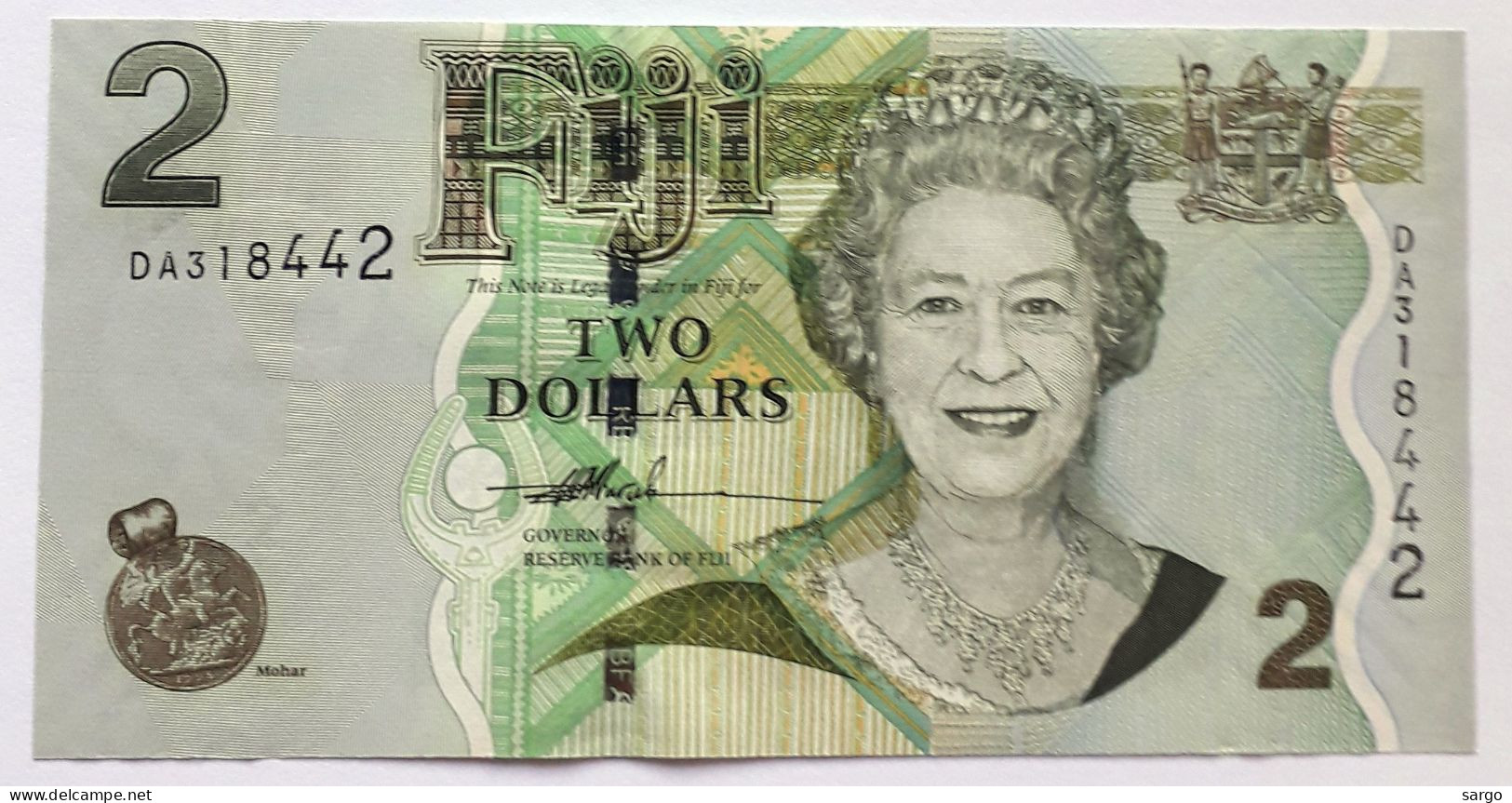 FIJI - 2 DOLLARS  - P 109a  (2007) - UNC - BANKNOTES - PAPER MONEY - CARTAMONETA - - Fiji