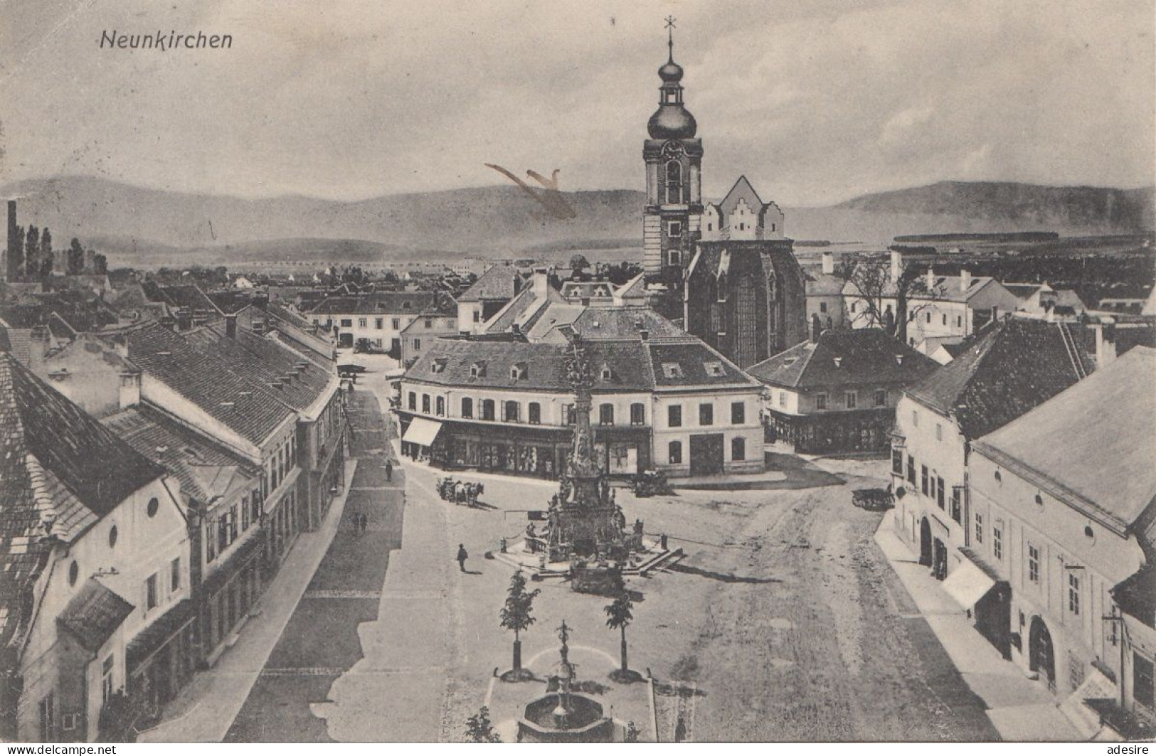 NEUNKIRCHEN (NÖ) - Hauptplatz, Schöne Karte Gel.1909? Nach Wien ... - Neunkirchen