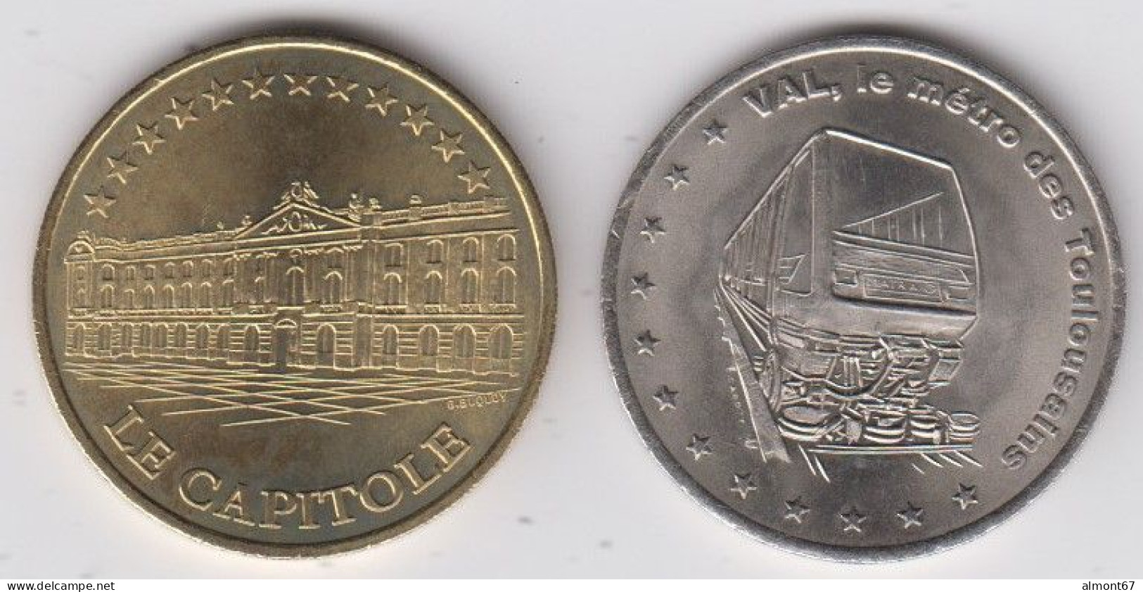 Toulouse - 1 Euro Et 2 Euro  1998 - Euros Of The Cities