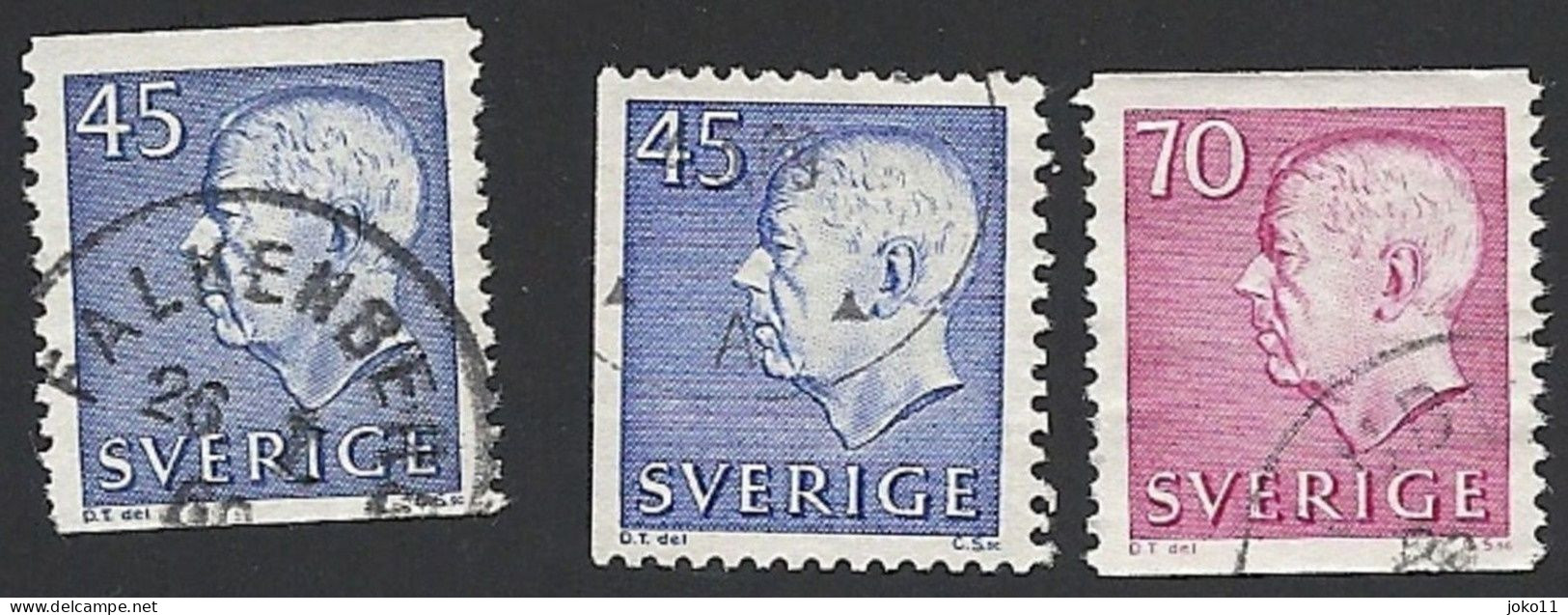 Schweden, 1967, Michel-Nr. 586-587 A+D, Gestempelt - Gebruikt