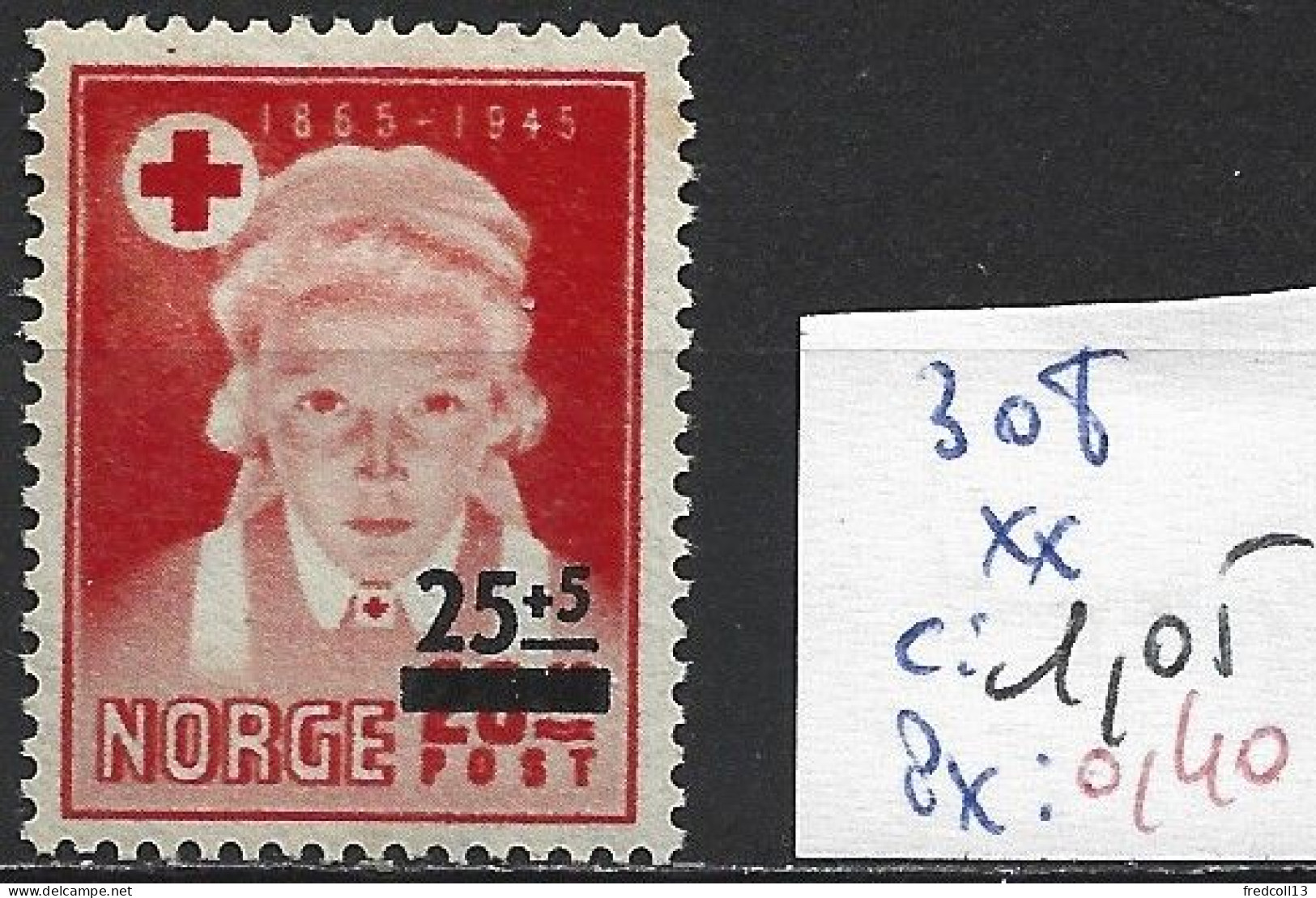 NORVEGE 308 ** Côte 1.05 € - Unused Stamps