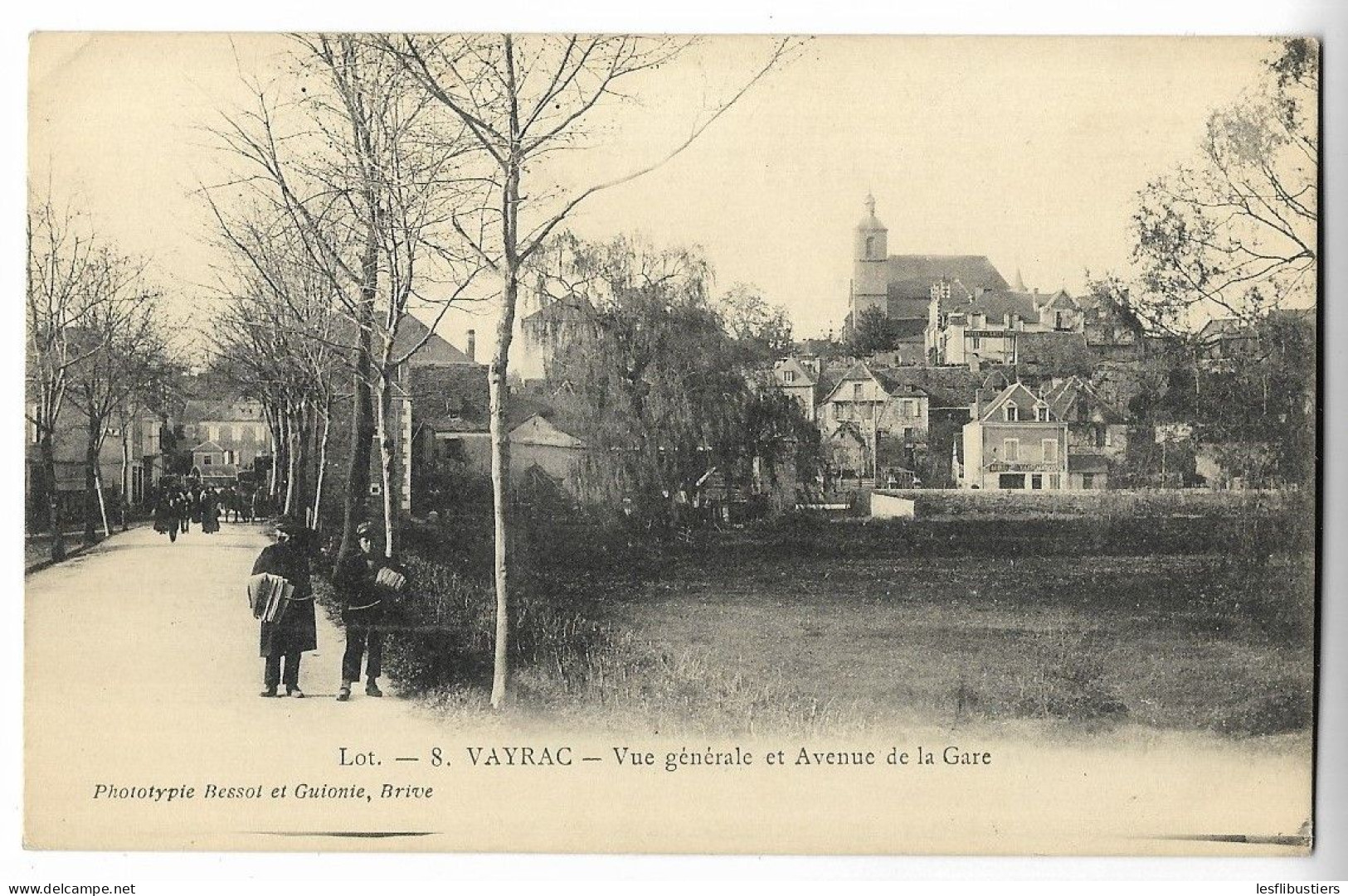 CPA 46 VAYRAC Vue Générale Et Avenue De La Gare - Vayrac