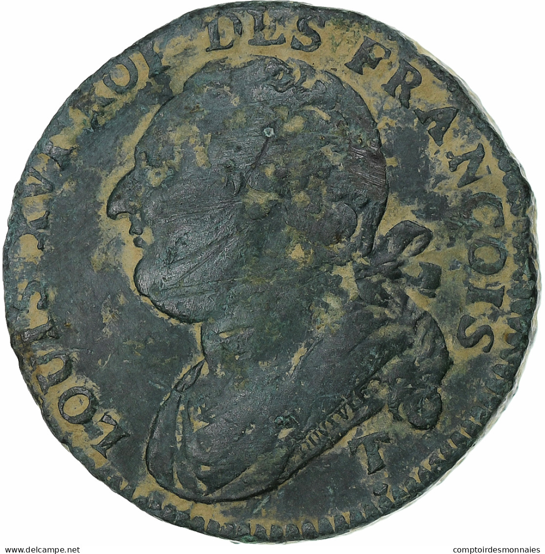 France, Louis XVI, 12 Deniers, 1792 / AN 4, Saumur, Métal De Cloche, TB+ - Autres & Non Classés