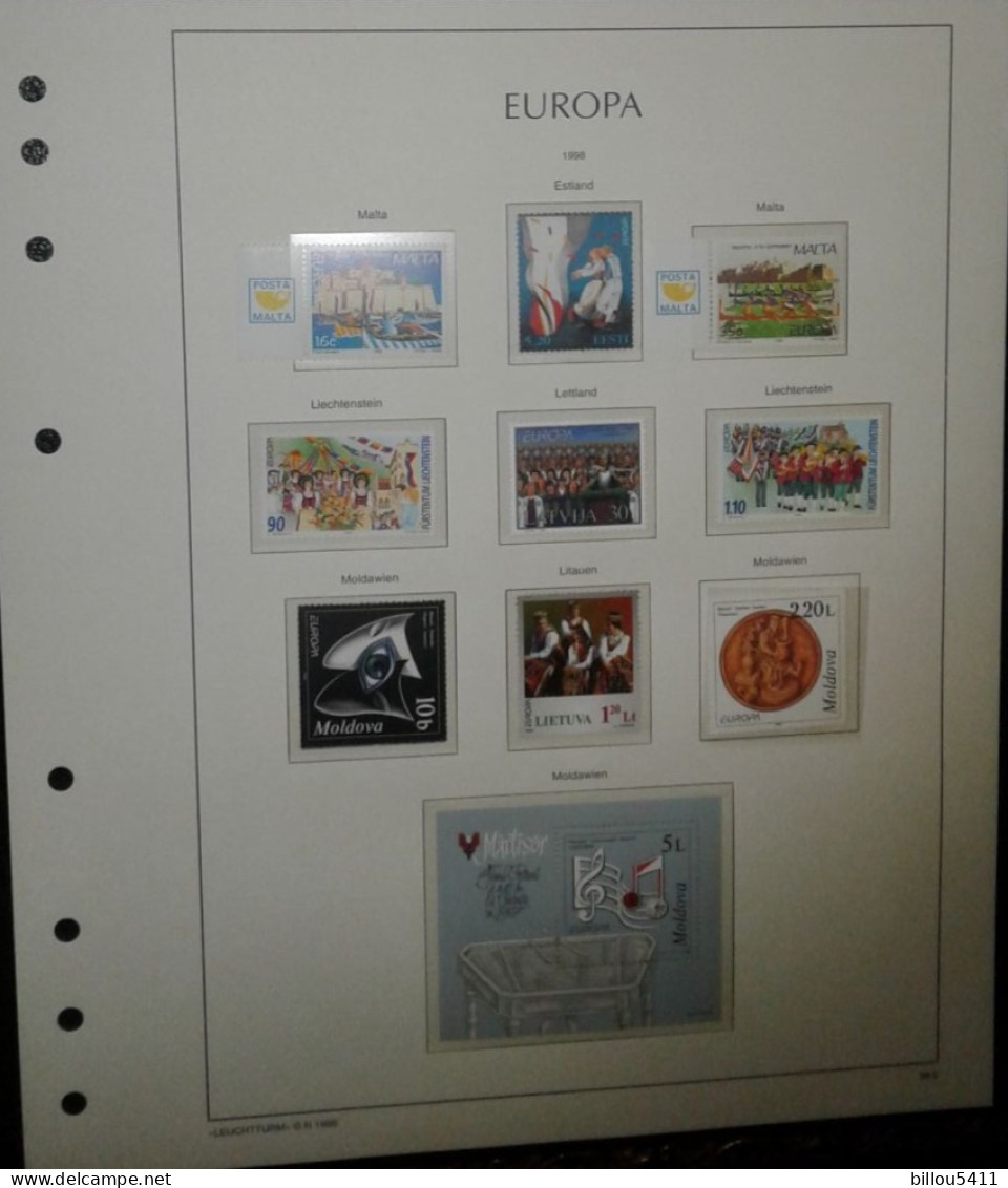 EUROPA 1994 à 2001 Neuf**  COLLECTION  en Album MAC