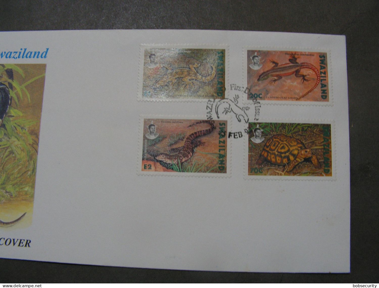 Reptilien FDC 1992 - Swaziland (1968-...)