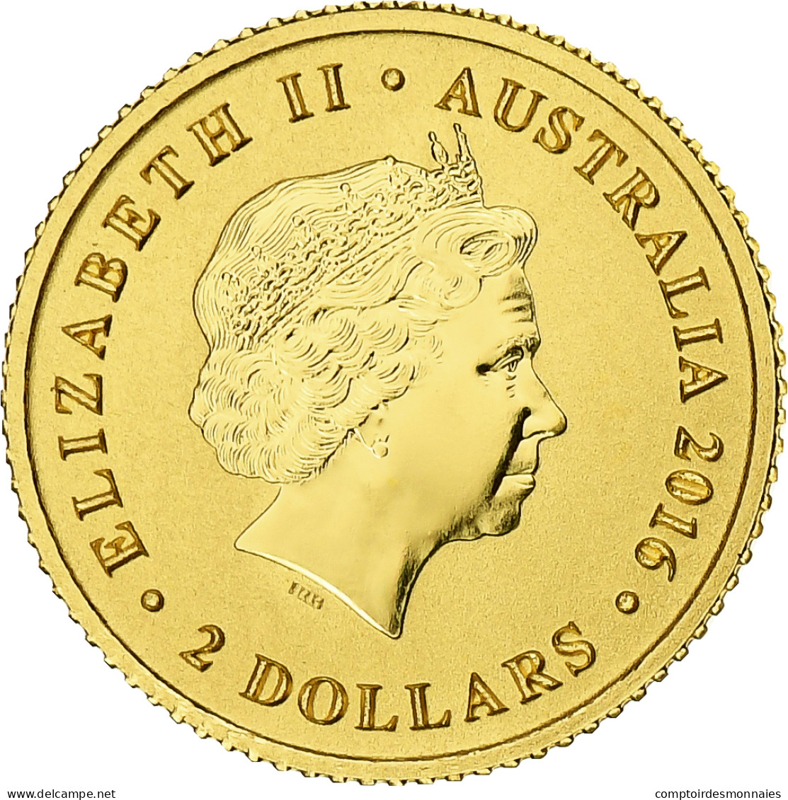 Australie, Elizabeth II, 2 Dollars, Australian Kangaroo, 2016, Perth, BE, Or - Gold Bullions