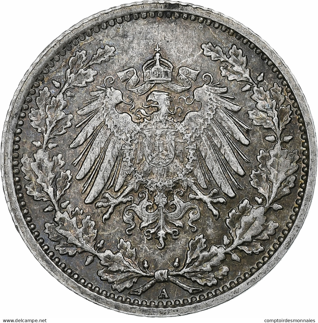 Empire Allemand, Wilhelm II, 1/2 Mark, 1917, Berlin, Argent, SUP, KM:17 - 1/2 Mark