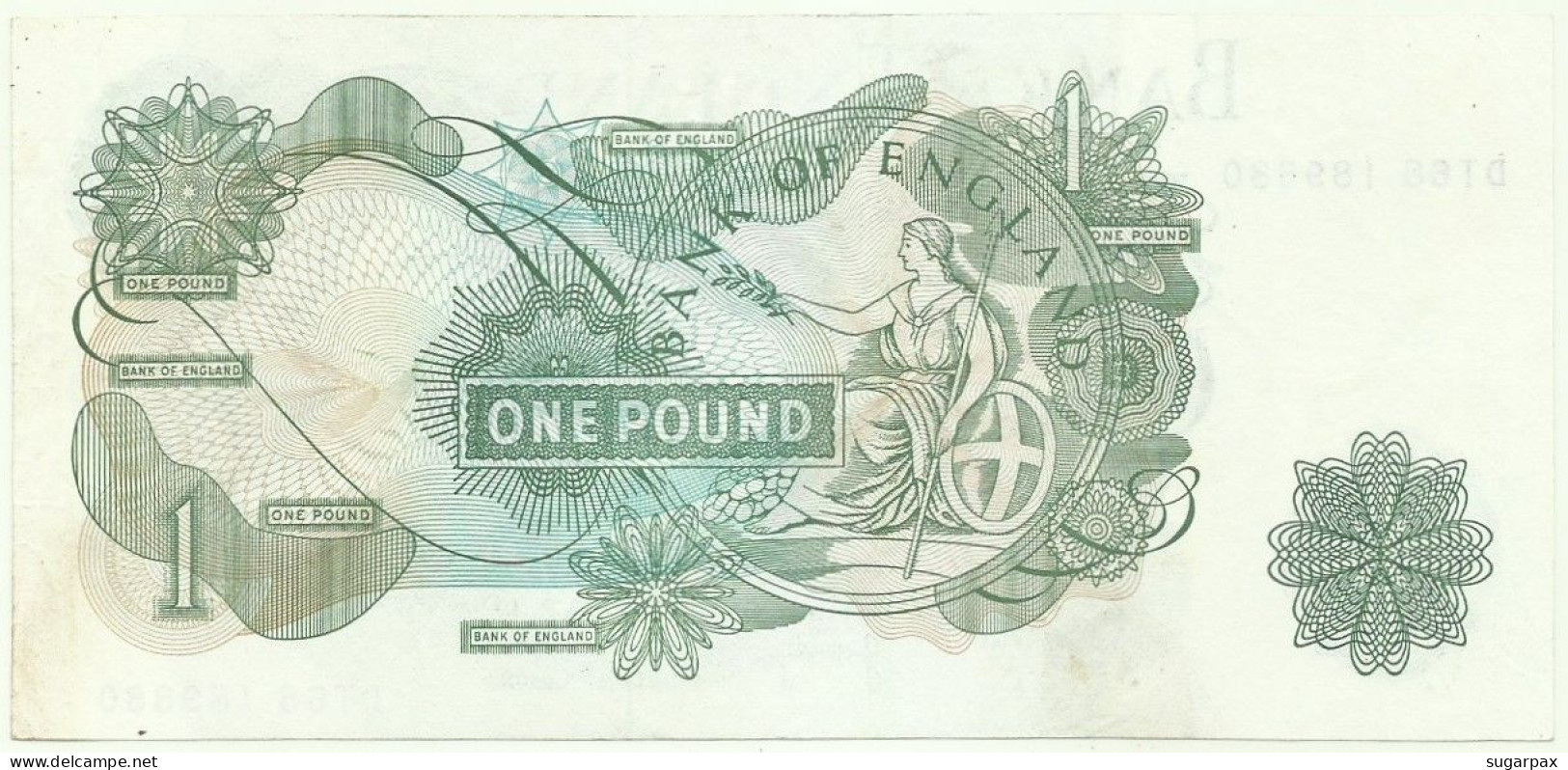 GREAT BRITAIN - 1 POUND - ND ( 1970-77 ) - P 374 G - Serie DT68 - BANK OF ENGLAND - United Kingdom - 1 Pond