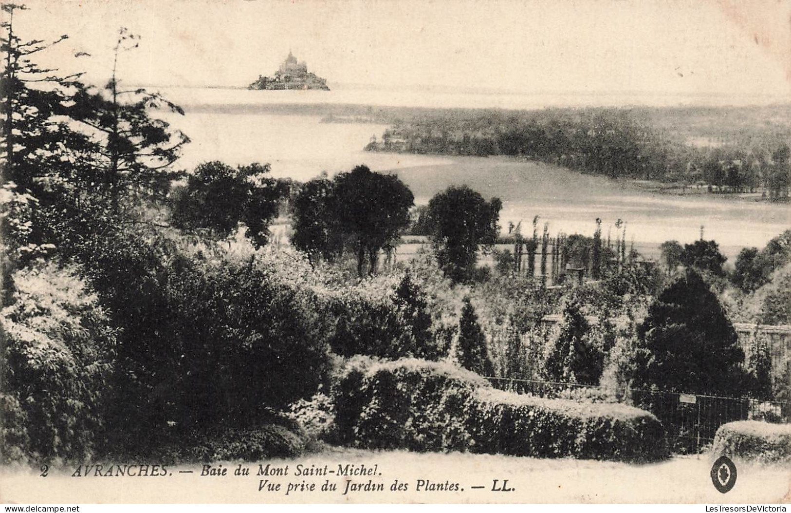 FRANCE - Avranches - Baie Du Mont Saint Michel - Vue Prise Du Jardin Des Plantes - Carte Postale Ancienne - Avranches