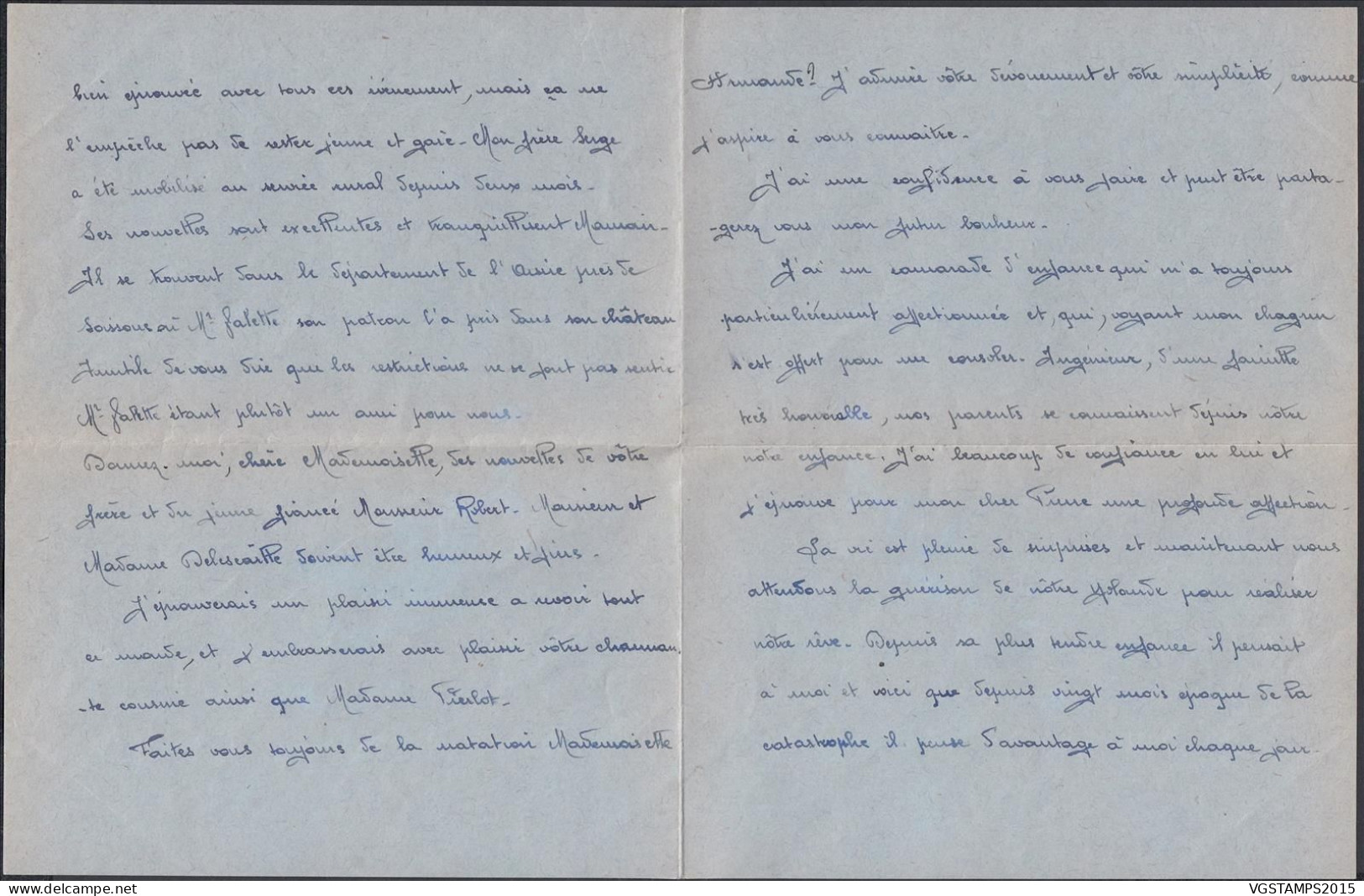 France 1942 - Lettre De Paris à Destination Couillet Chez Charleroi-Belgique. Avec Contenu. Censurée..... (EB) DC-12474 - Oblitérés