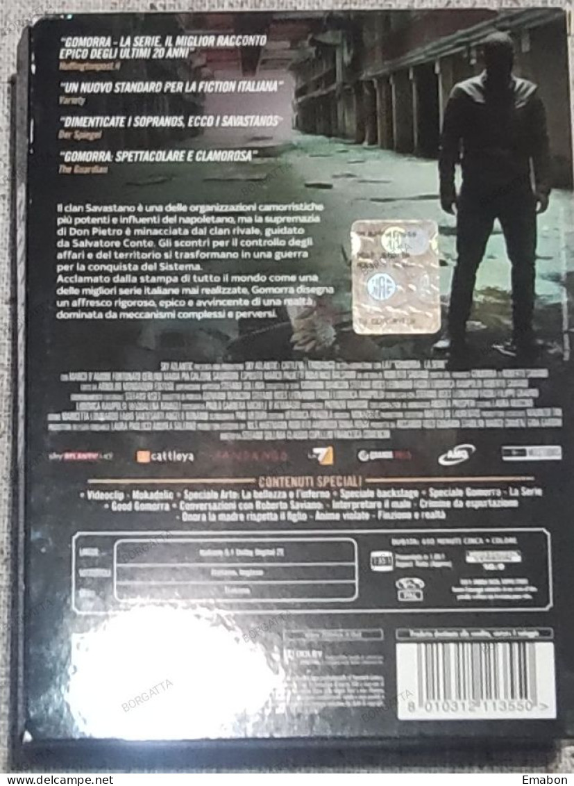 BORGATTA - MAFIA - 4 Dvd  " GOMORRA LA SERIE " ROBERTO SAVIANO - PAL 2 - 20THFOX 2014 -  USATO In Buono Stato - Séries Et Programmes TV