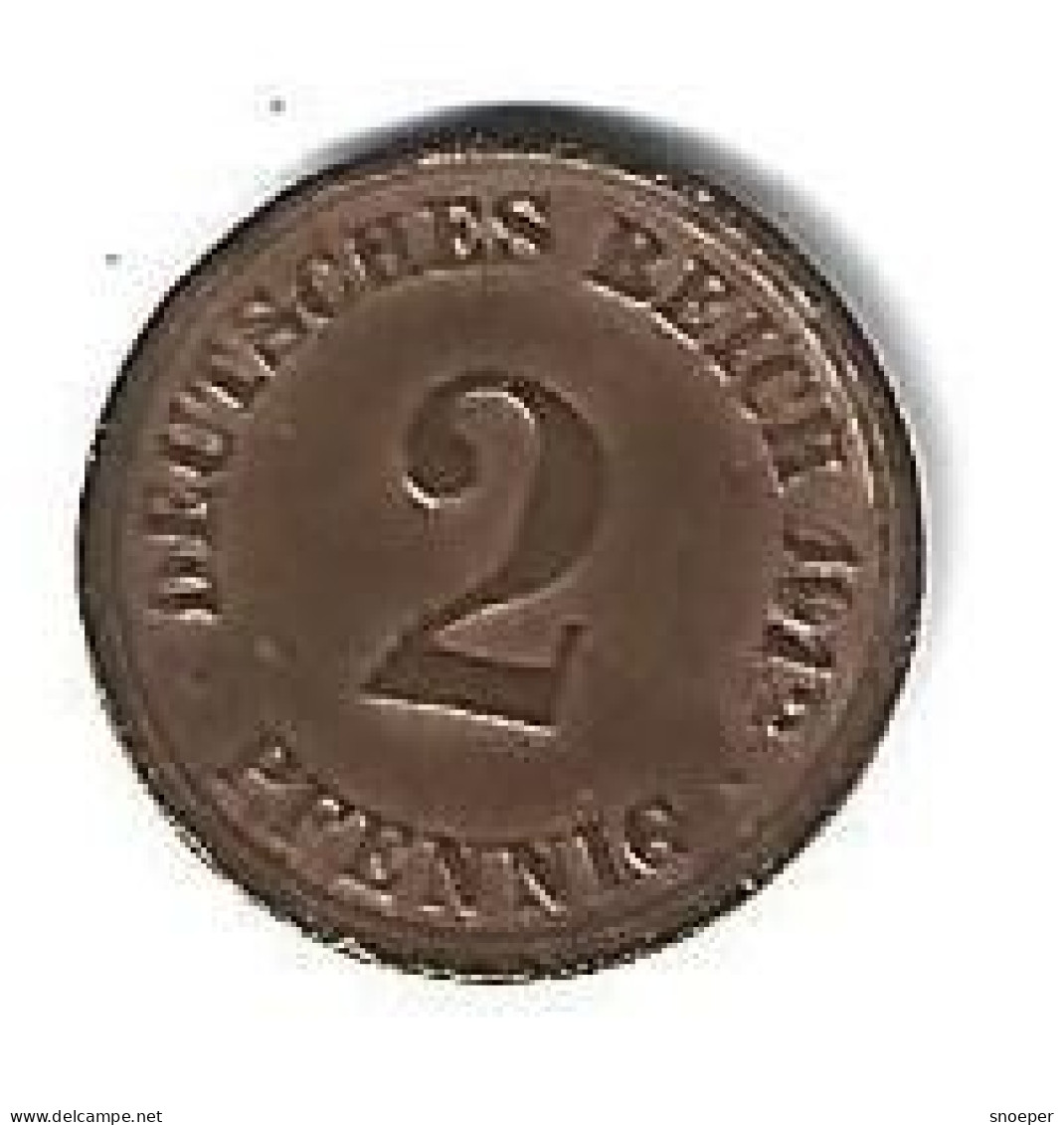 Empire 2 Pfennig 1912  A Km 16   Vf+ - 2 Pfennig