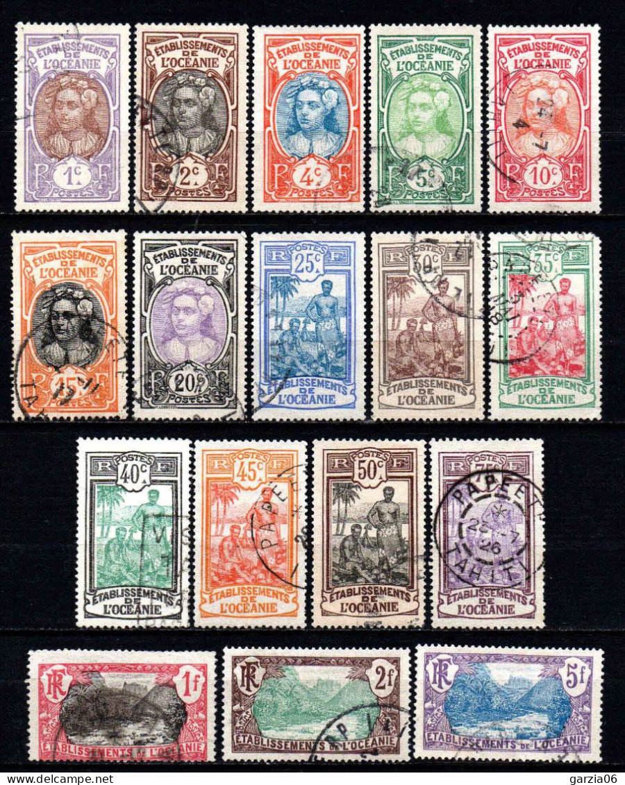 Océanie - 1913 - Aspects De L' Océanie   - N° 21 à 37 - Oblit - Used - Used Stamps