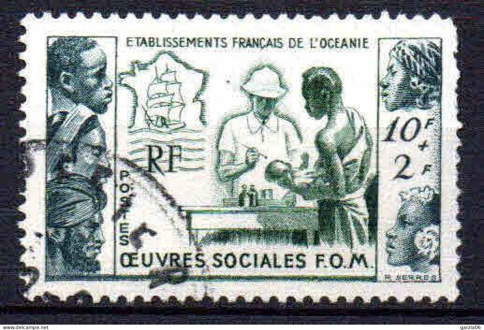 Océanie - 1950 -  Œuvres Sociales - N° 201 - Oblit - Used - Gebruikt