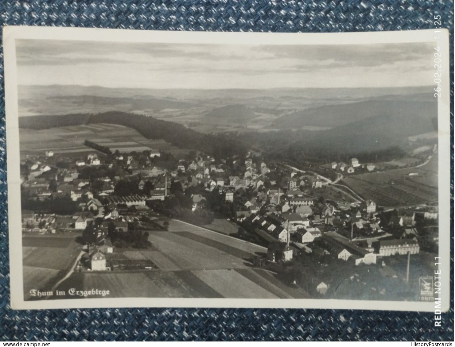 Thum Im Erzgebirge, Luftbild, Gesamtansicht, 1939 - Thum