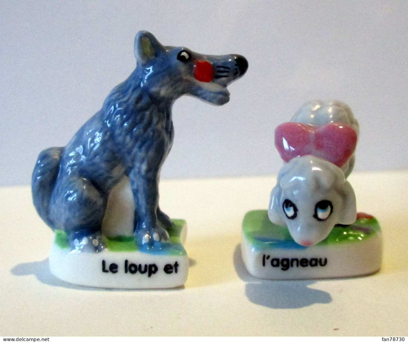 Fèves  Brillantes - Le Loup Et L'agneau -  Fable De La Fontaine - Frais Du Site Déduits - Tiere