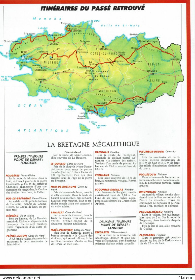 BRETAGNE - 8 fascicules LAROUSSE (23,5 x 29,7) 1986:87- 160 pages - nombreuses photos