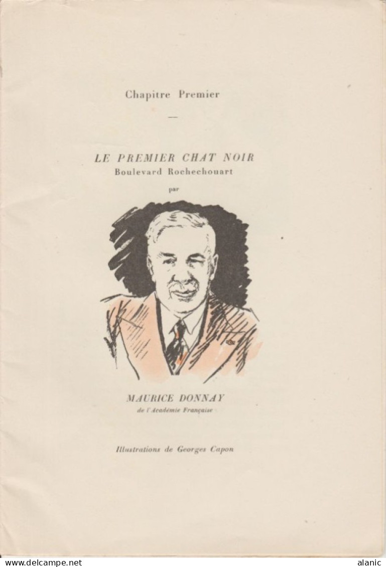 L Esprit Montmartrois-Edition 1936- Chapitre Premier -  Le Premier Chat Noir-Interviews Et Souvenirs Par Maurice Donnay, - Parijs