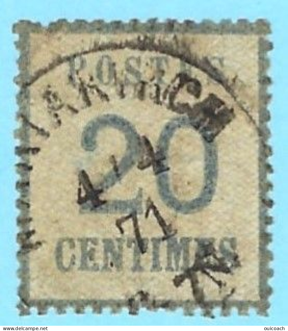 Alsace-Lorraine Burelage Renversé 6ab Cachet à Date Allemand - Used Stamps