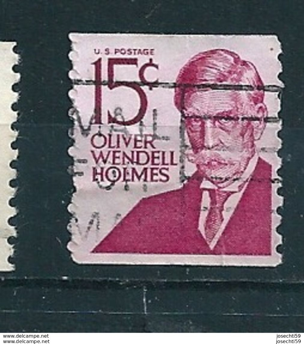 N° 821 Oliver Wendell Holmes Etats Unis (1967) Oblitéré Timbre USA 15 United States - Oblitérés