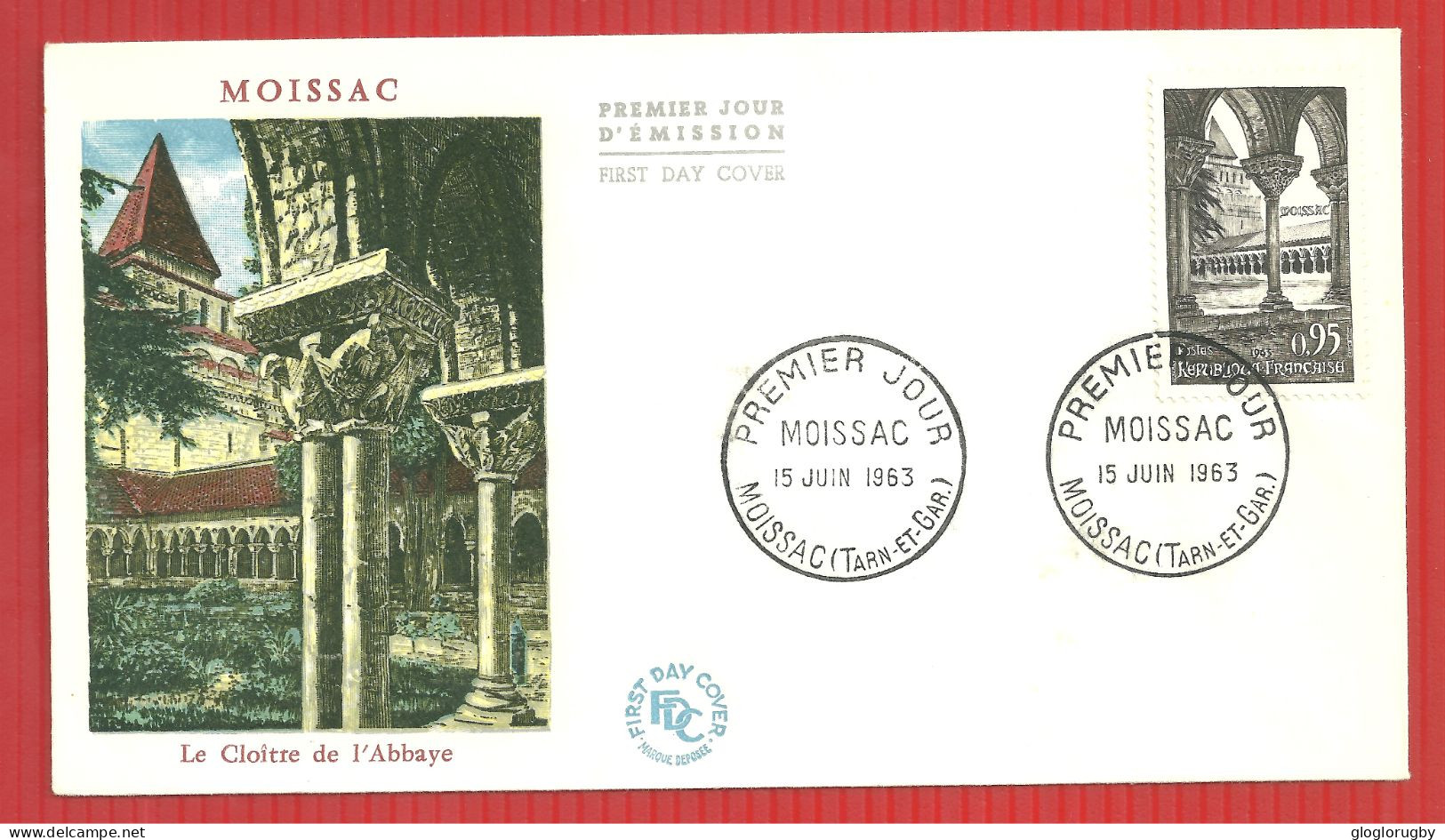 FDC ABBAYE DE MOISSAC 15 6 1963 - Abdijen En Kloosters