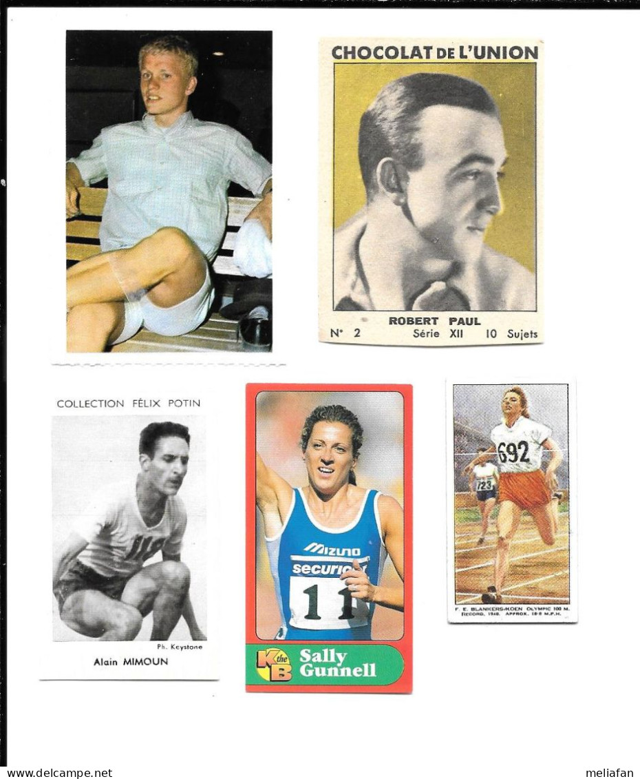 Y779 - VIGNETTES ATHLETISME - ALAIN MIMOUN - ROBERT PAUL - SALLY GUNNELL - FANNY BLANKERS KOEN - DON SCHOLLANDER - Leichtathletik