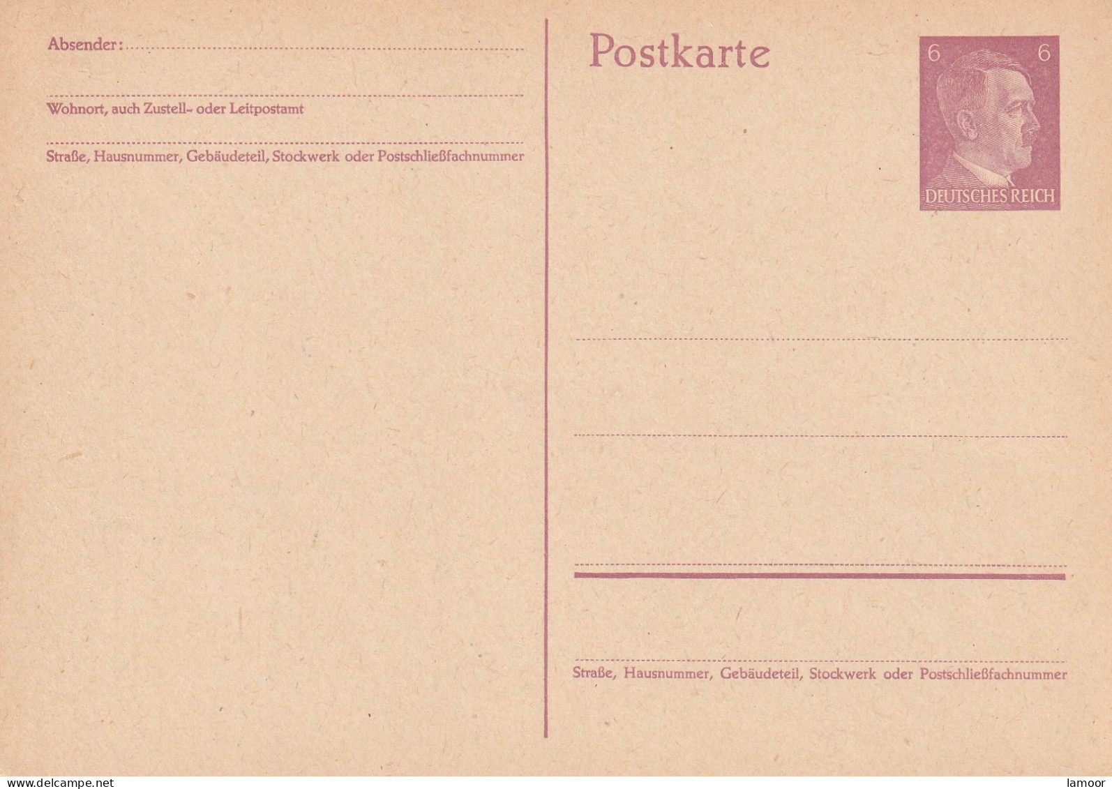 Deutsche Reich Postkarte Postfresch Ungelaufene Adolf Hitler - Sammlungen & Sammellose