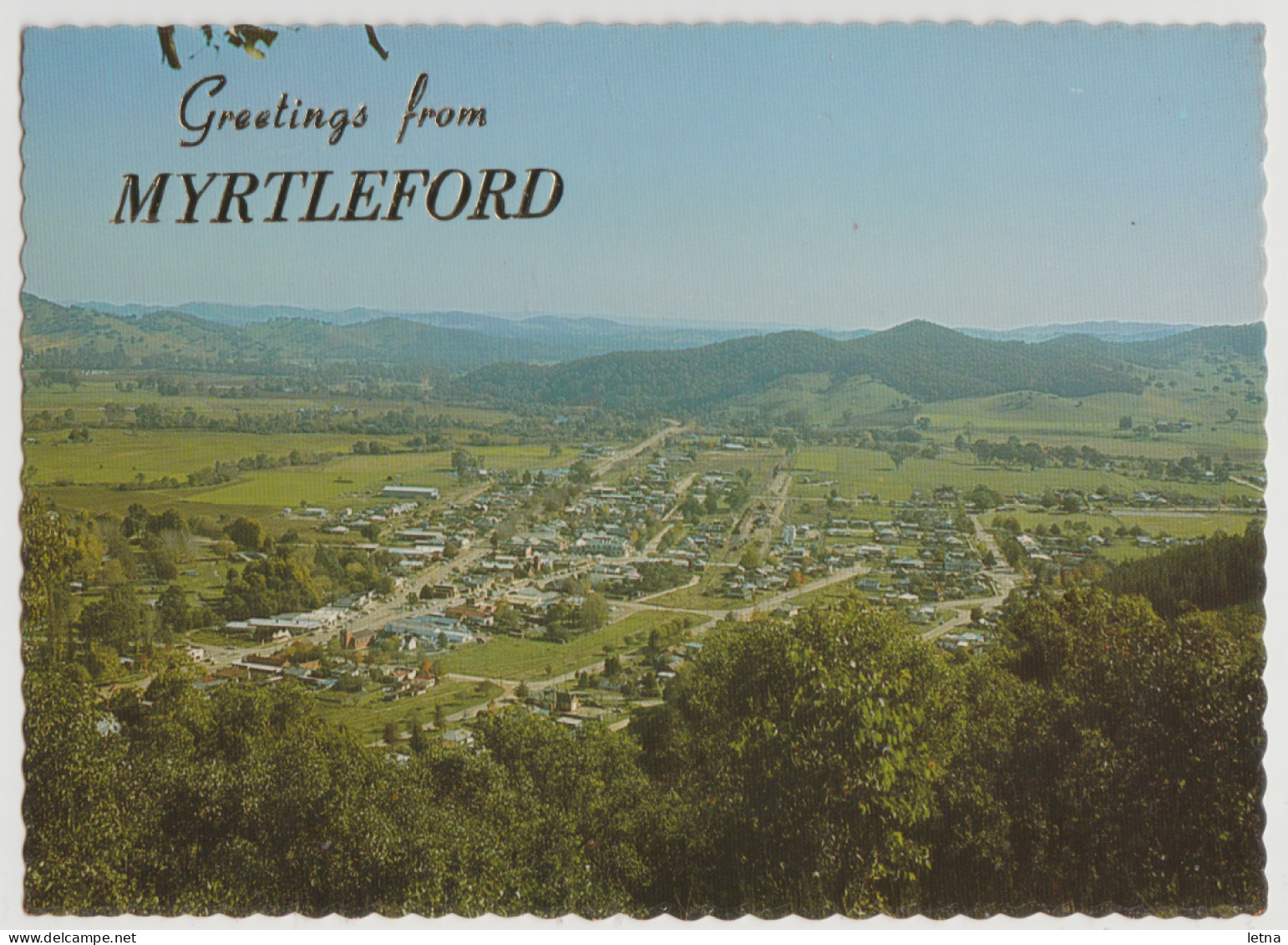 Australia VICTORIA VIC View From Reform Hill MYRTLEFORD Nucolorvue NCV2284 Postcard C1970s - Other & Unclassified