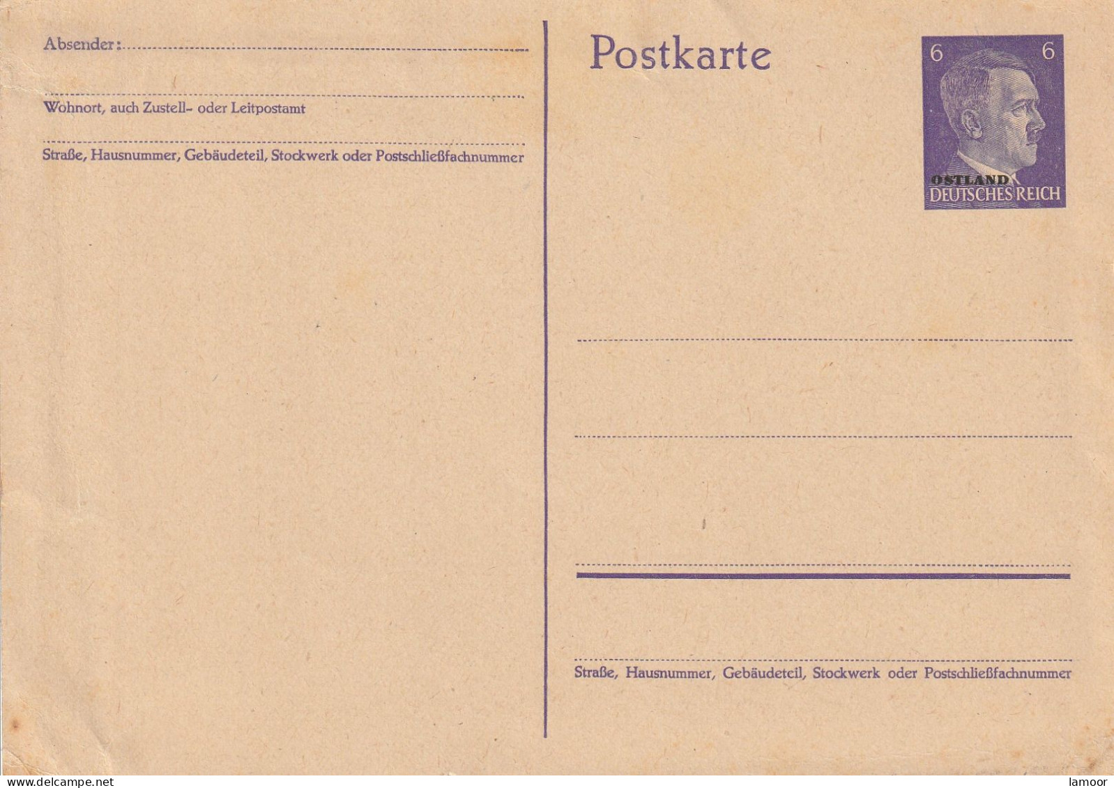 Deutsche Reich Postkarte Postfresch Ungelaufene Adolf Hitler - Collections & Lots