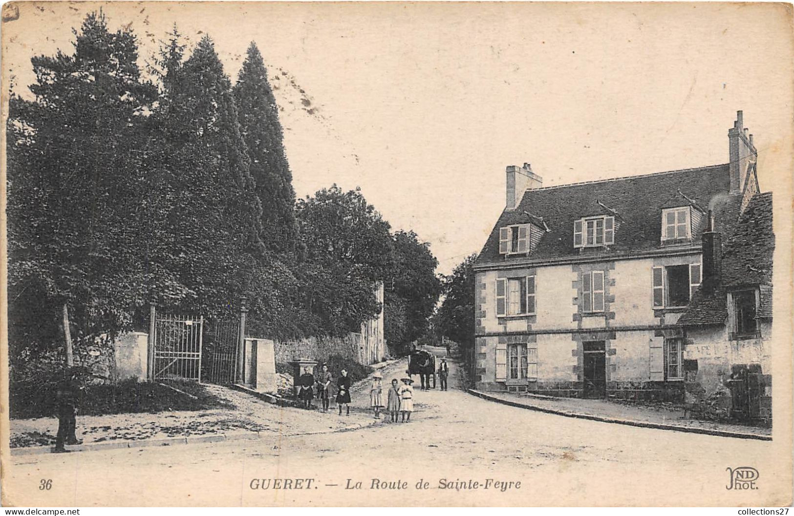 23-GUERET- LA ROUTE DE SAINTE-FEYRE - Guéret