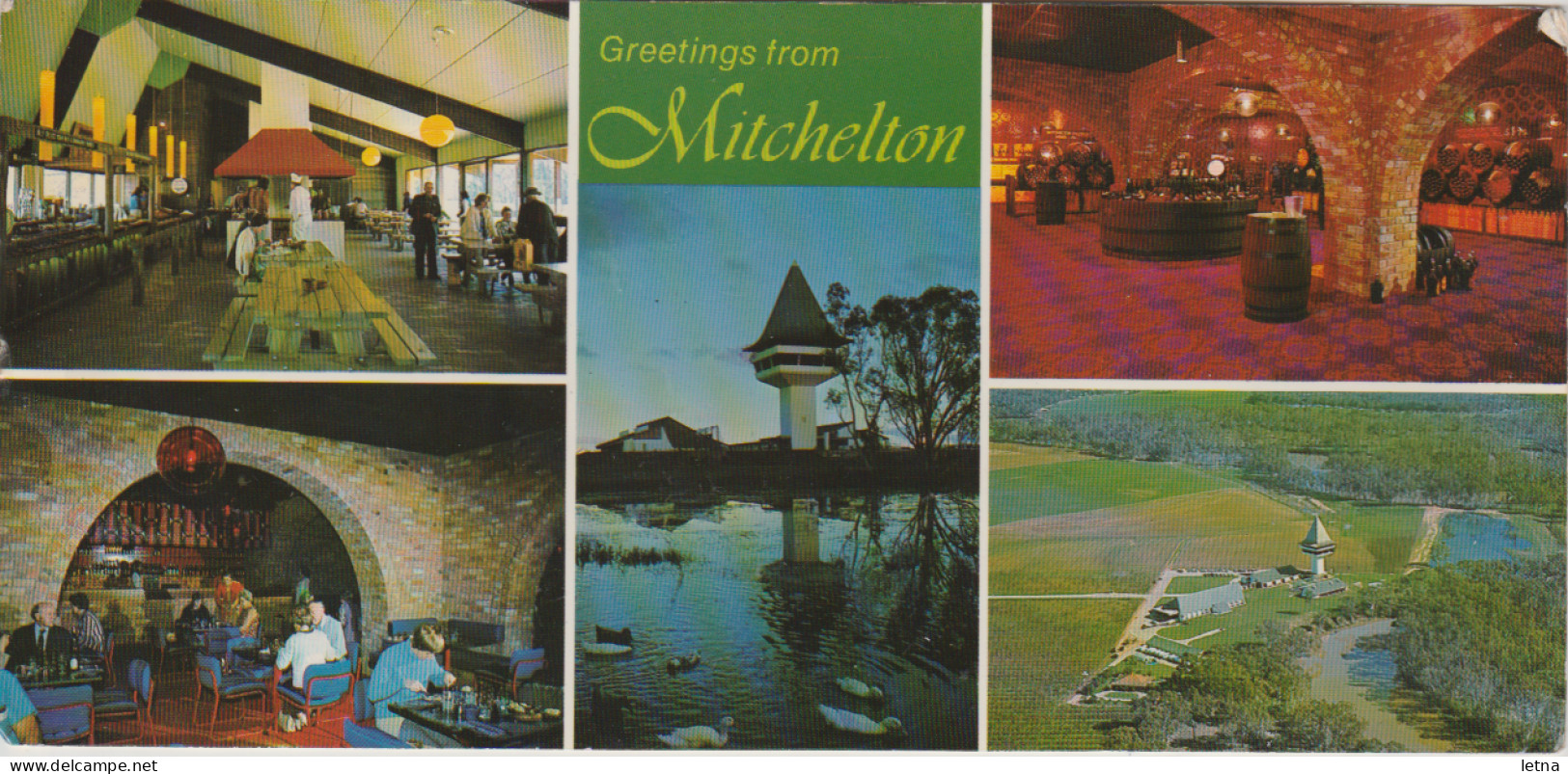 Australia VICTORIA VIC Mitchelton Winery MITCHELLSTOWN Nucolorvue PCC7 Long Multiview Advertising Postcard C1980s - Other & Unclassified