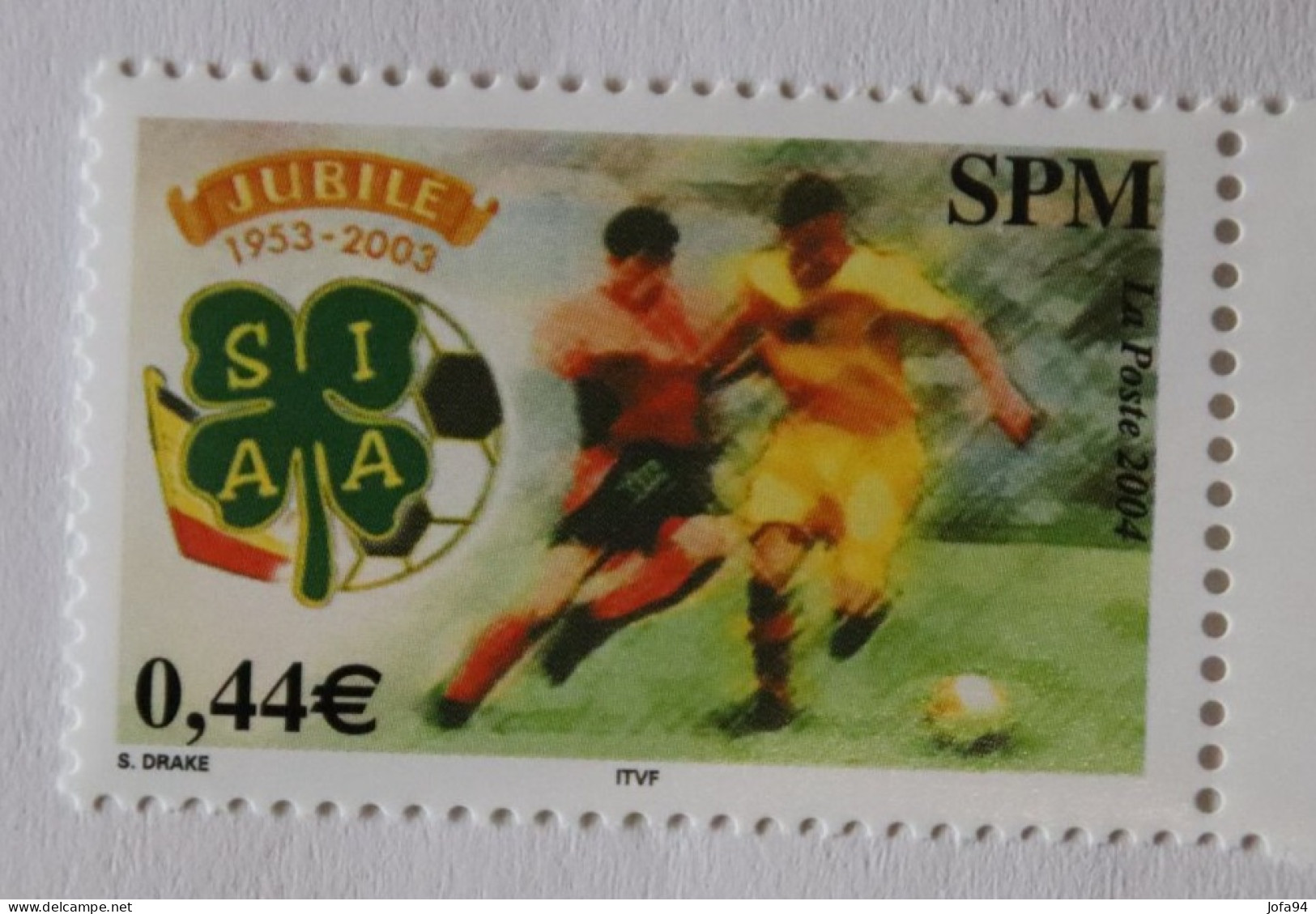 SPM 2004 Foot 50e Anniversaire ASIA Jubilé  YT 827     Neuf - Ongebruikt