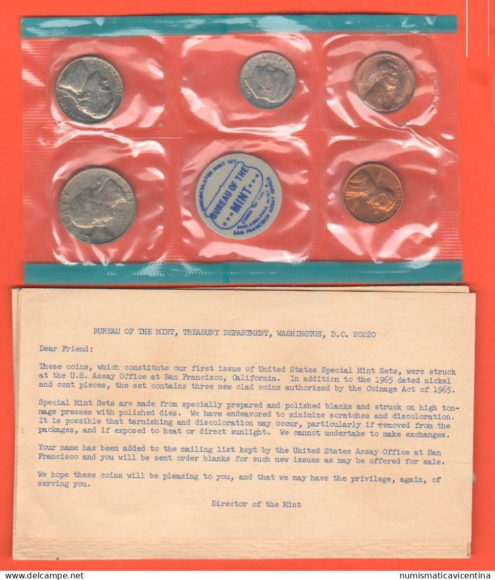 America USA 1969 Mint Set Philadelphia + San Francisco Mint - Mint Sets