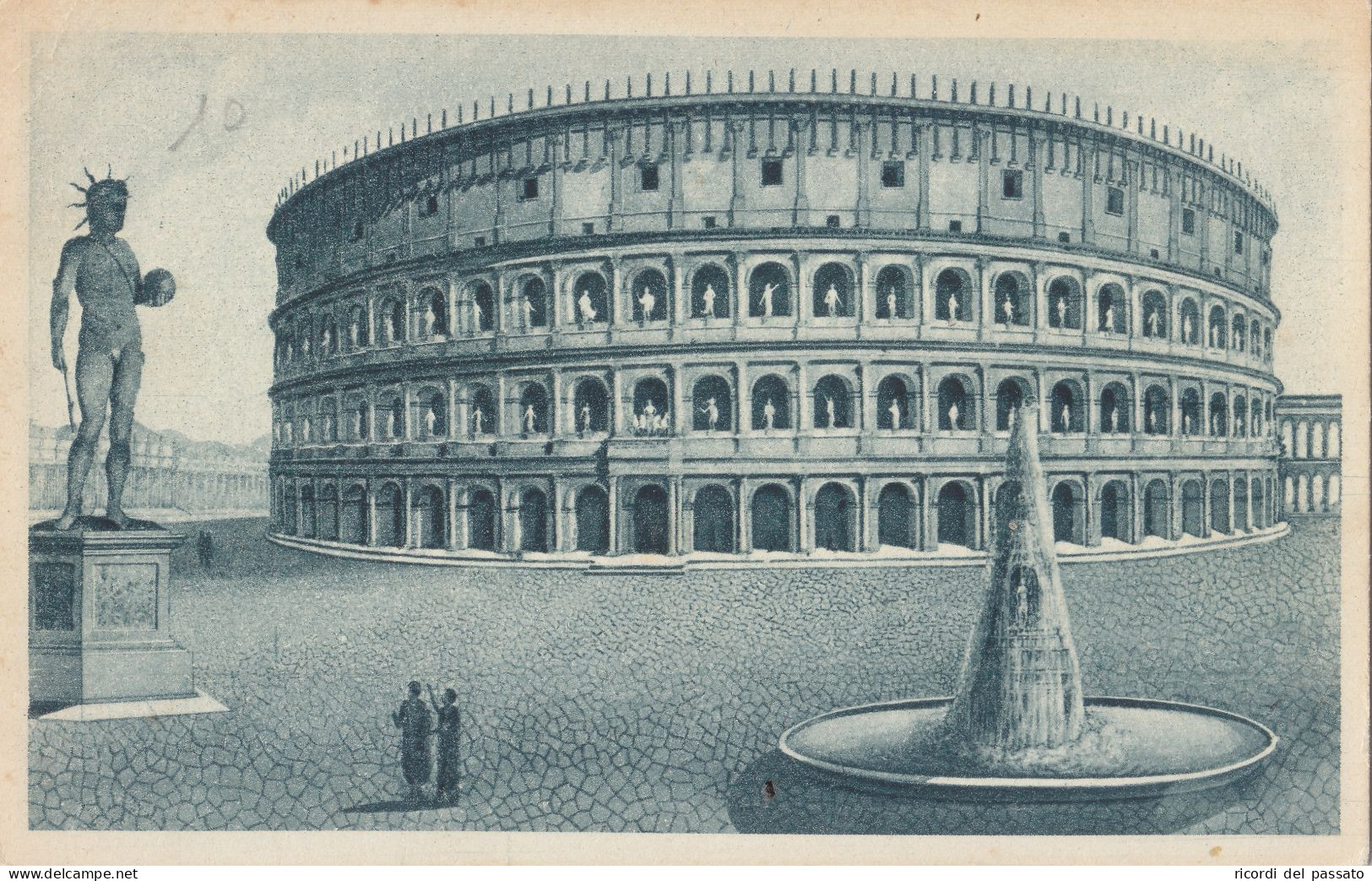 Cartolina Roma - Colosseo Restaurato - Coliseo