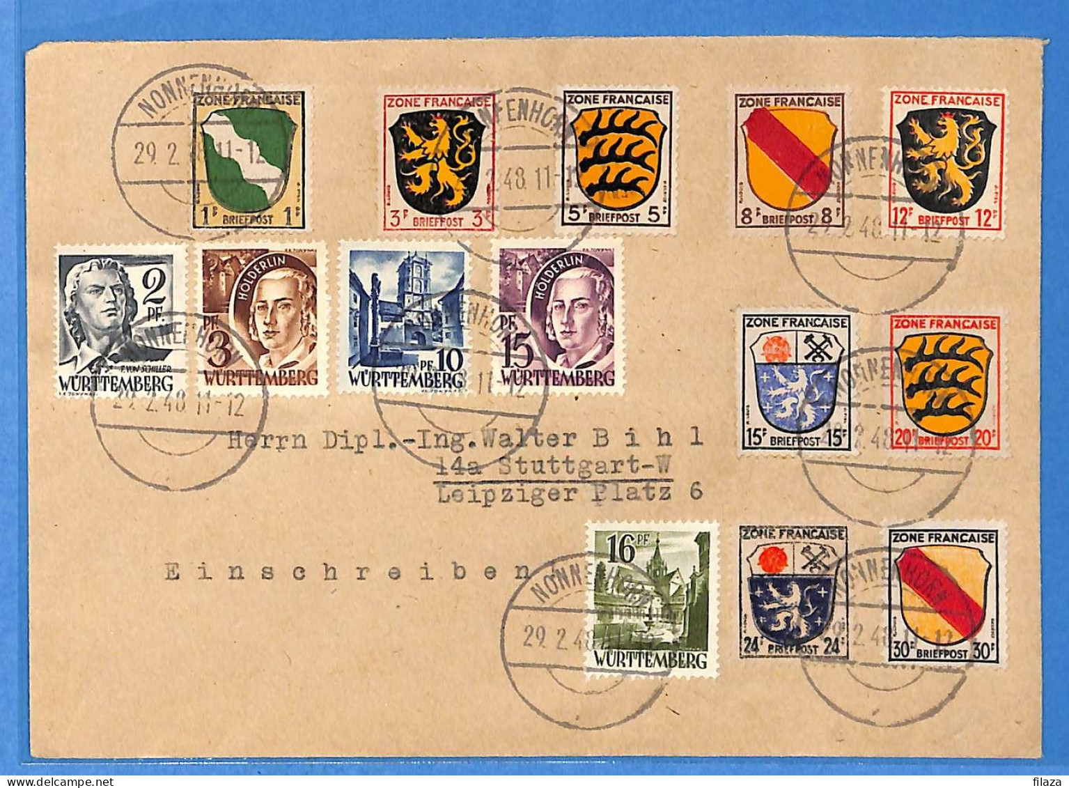 Allemagne Zone Française 1948 - Lettre De Nonnenhorn - G29470 - Other & Unclassified