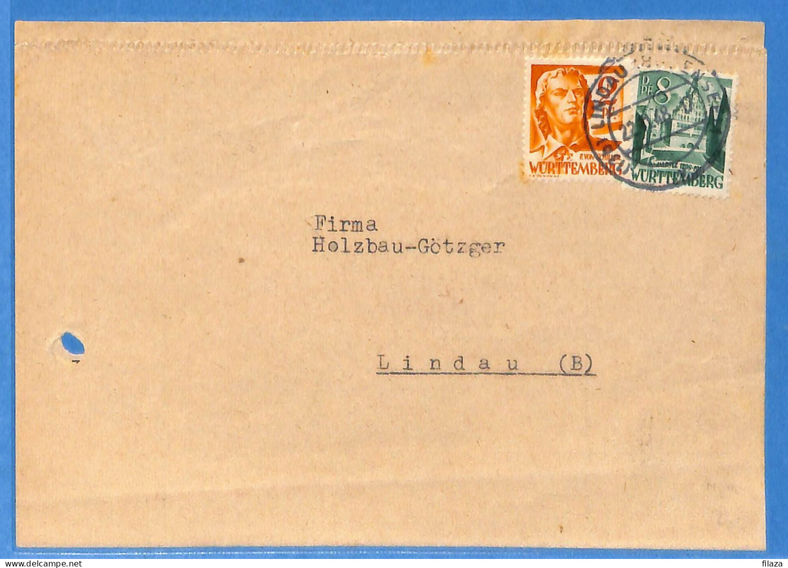 Allemagne Zone Française 1948 - Lettre De Lindau - G29472 - Otros & Sin Clasificación