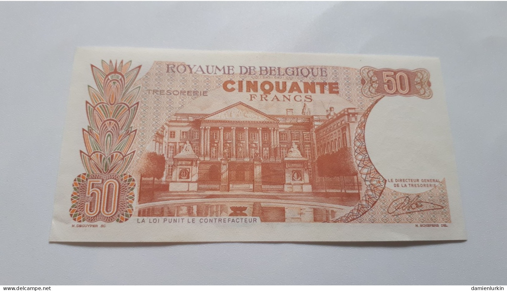 BELGIQUE/BELGIE/BELGIEN 50 FRANCS 1966 TYPE III LAUWERYNS (01-12-1984/31-03-1988) SERIE Y  P-139a.4 UNC ! (PETIT PLI) - 50 Francs