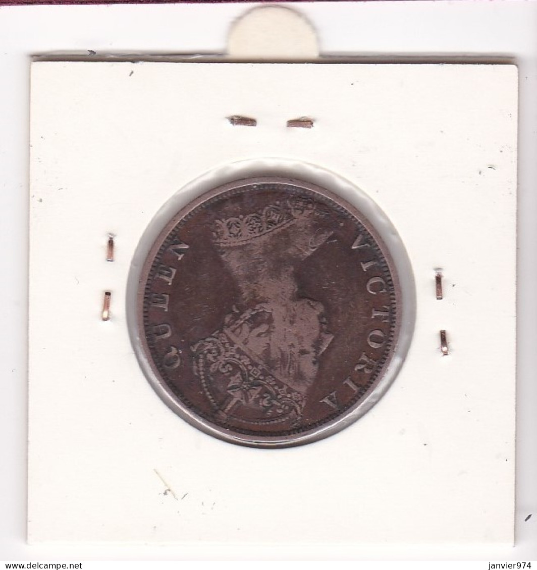 Hong Kong . 1 Cent 1880 . Victoria. Bronze . Frappe Monnaie, KM# 4.1 - Hongkong
