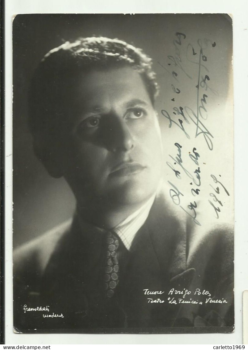 AUTOGRAFO ARRIGO POLA TENORE TEATRO LA FENICE VENEZIA - NV FG