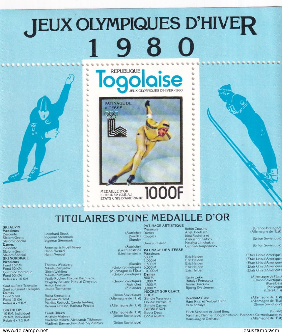 Togo Hb Michel 168A Al 173A - Winter 1980: Lake Placid