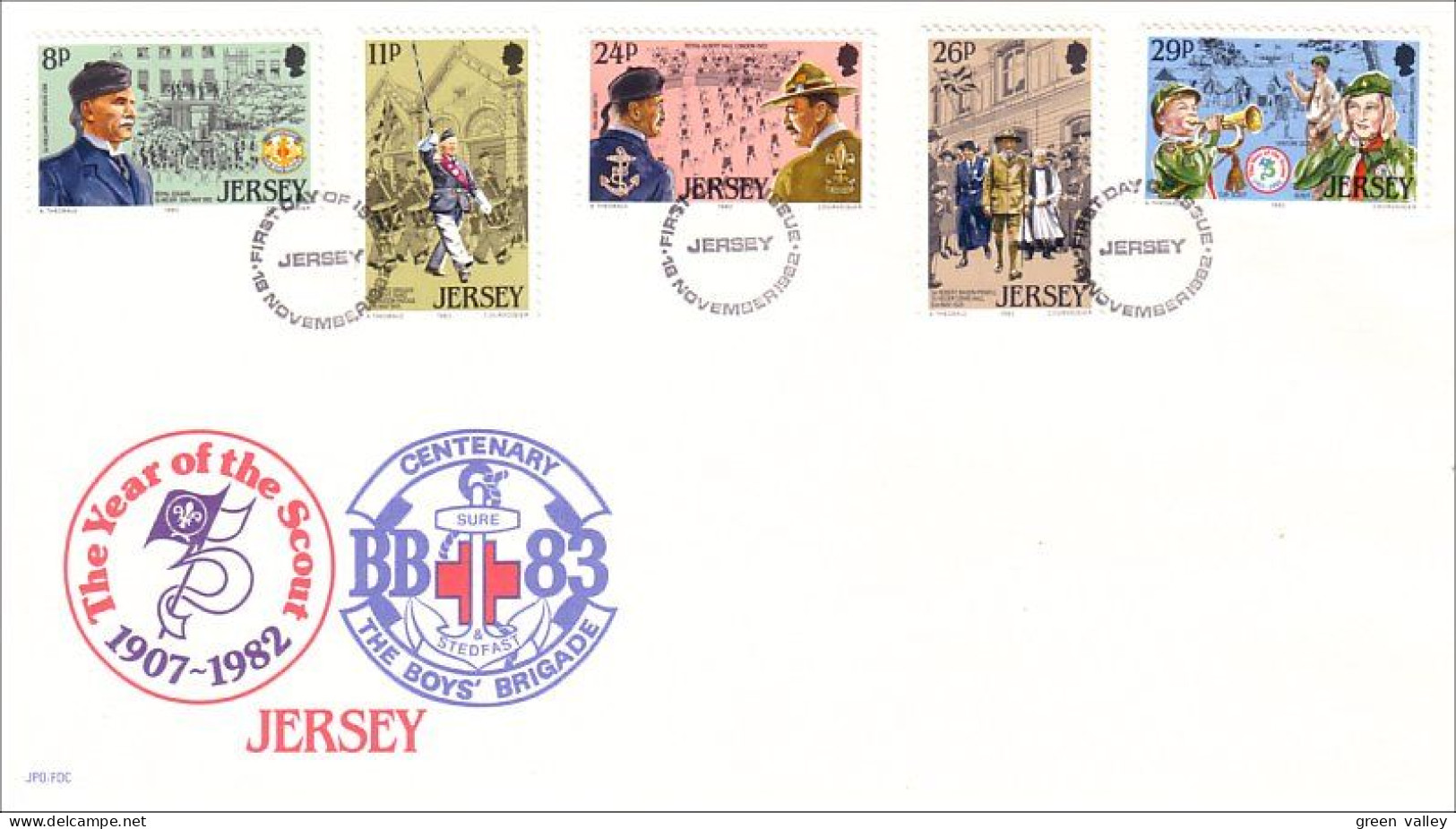 Jersey Scouts FDC ( A81 756b) - Andere & Zonder Classificatie