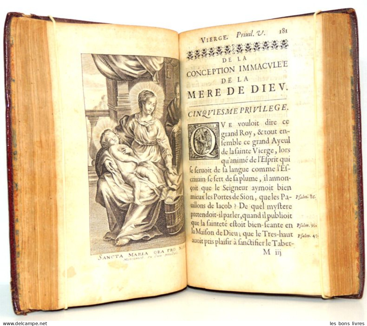 1648. Messire de Priezac. Les privilèges de la Vierge EO. 12 gravures ( rare )