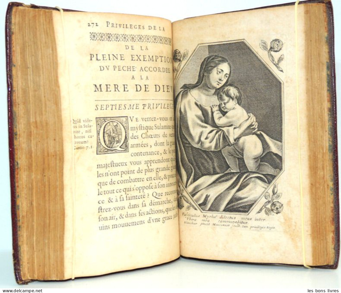 1648. Messire de Priezac. Les privilèges de la Vierge EO. 12 gravures ( rare )