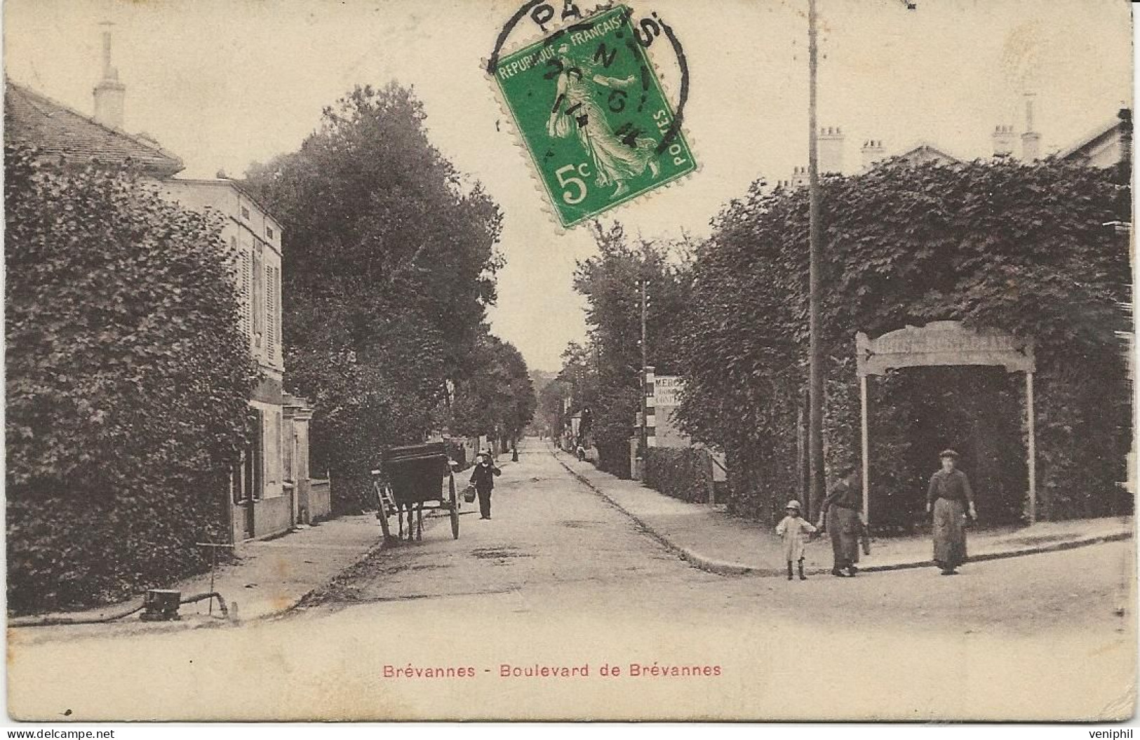 BREVANNES -   BOULEVARD DE BREVANNES  -  1914 - Limeil Brevannes