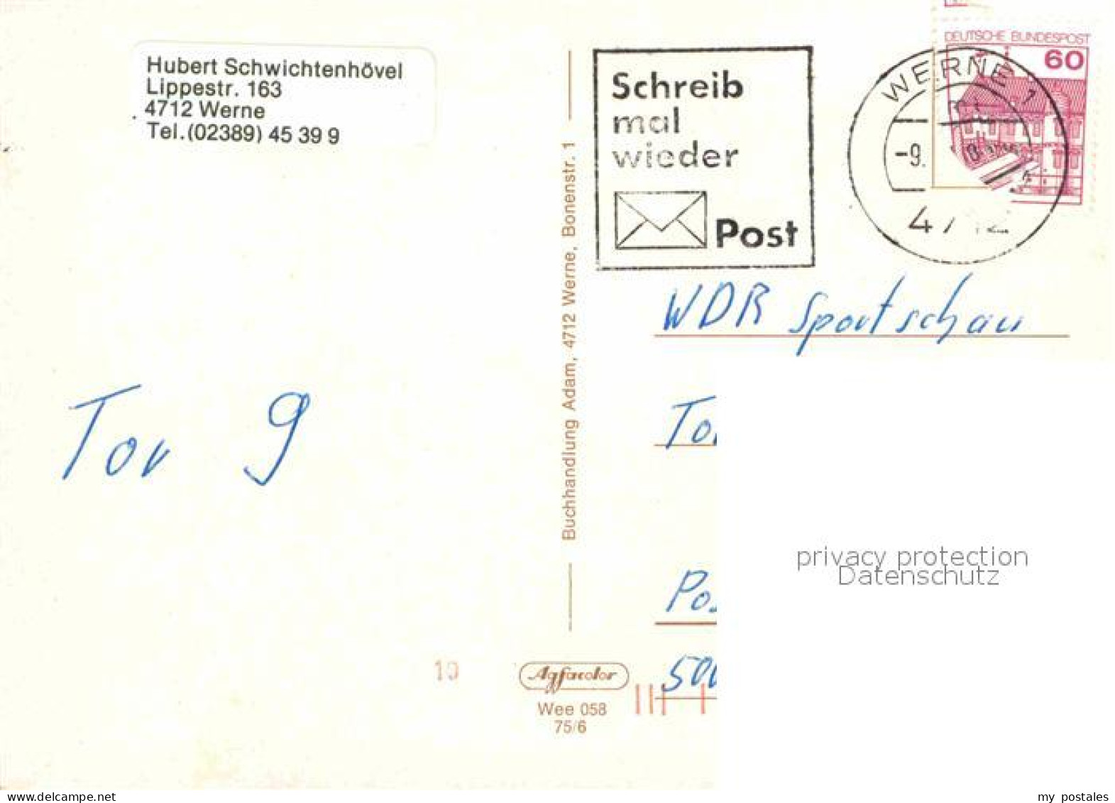 72762634 Werne Unna St.-Christophorus-Pfarrkirche Stadtwerwaltung Bonenstrasse B - Werne