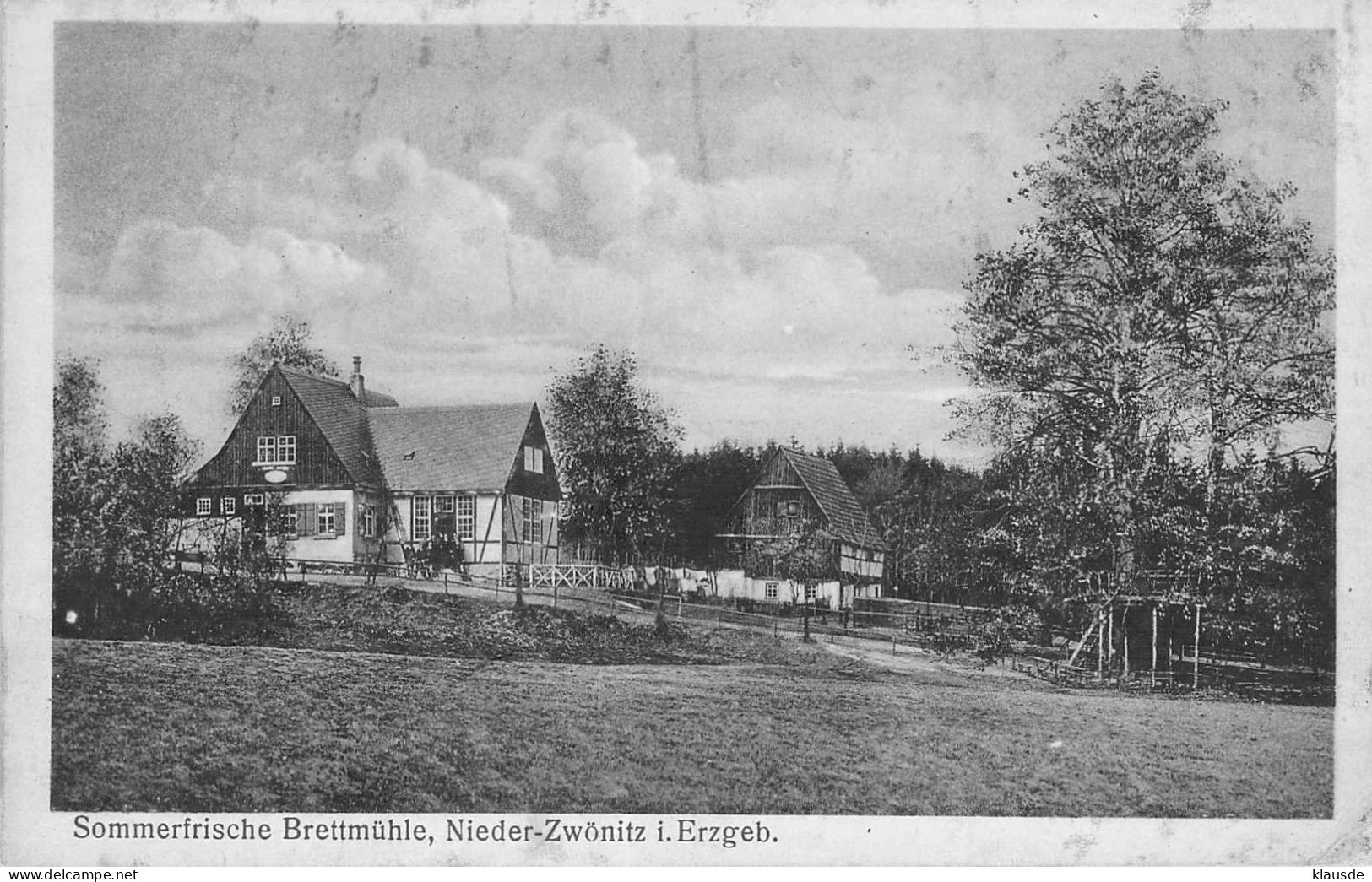 Nieder-Zwönitz - Sommerfrische Bretmühle Gel.1917 - Zwoenitz