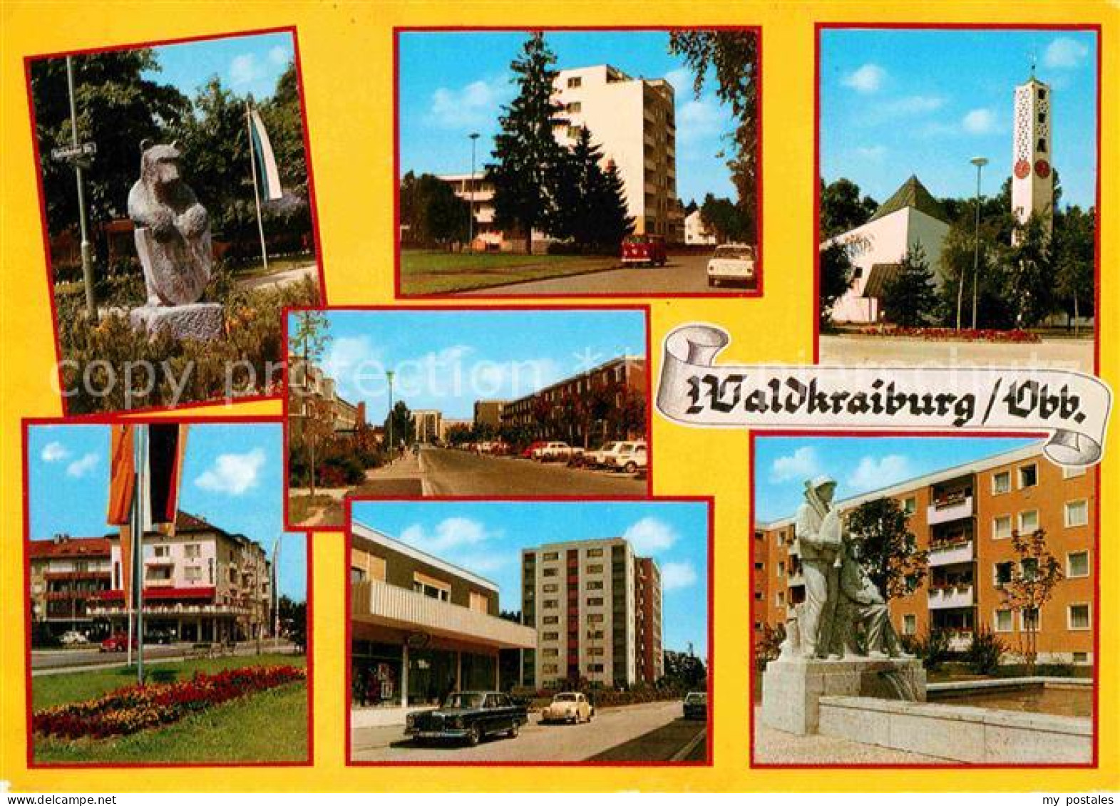 72758357 Waldkraiburg Denkmal Kirche Stadtansichten Waldkraiburg - Waldkraiburg