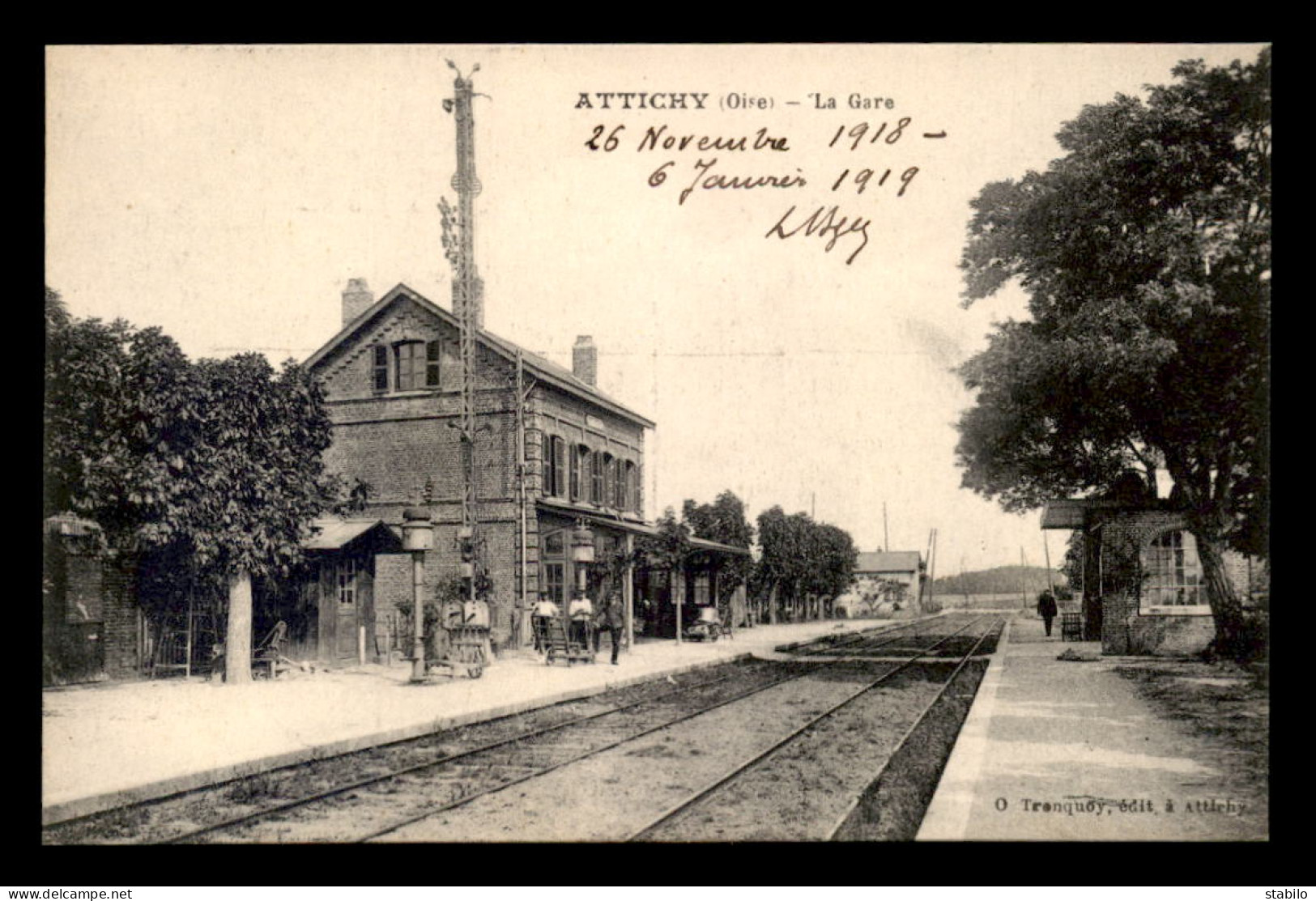 60 - ATTICHY - LA GARE DE CHEMIN DE FER - Attichy