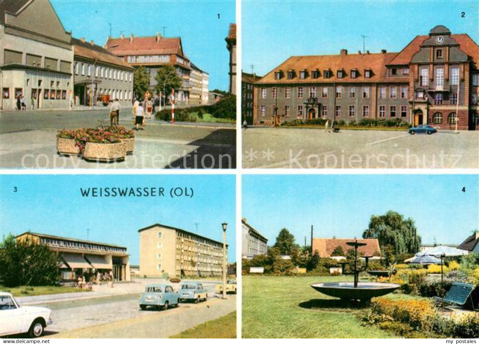 72997132 Weisswasser Oberlausitz Muskauer Strasse Rathaus Wohnkomplex Humboldtst - Weisswasser (Oberlausitz)