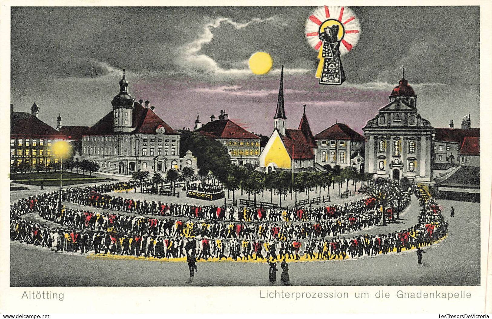 ALLEMAGNE - Altötting - Lichterprozession Um Die Gnadenkapelle - Carte Postale - Altoetting